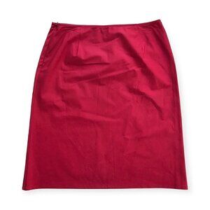 Costume National cotton red mini skirt, size 44(Italy)